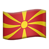 North Macedonia flag on Apple devices