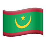 Mauritania flag on Apple devices