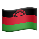 Malawi flag on Apple devices