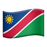 Namibia flag on Apple devices