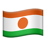 Niger flag on Apple devices