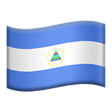 Nicaragua flag on Apple devices