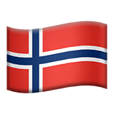 Norway flag on Apple devices