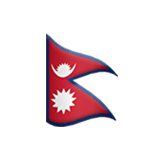 Nepal flag on Apple devices