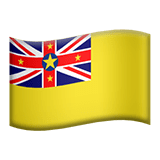 Niue flag on Apple devices