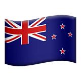 New Zealand flag on Apple devices