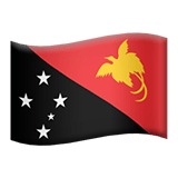 Papua New Guinea flag on Apple devices