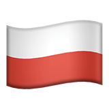 Poland flag on Apple devices