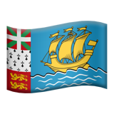 Saint Pierre and Miquelon flag on Apple devices