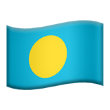 Palau flag on Apple devices