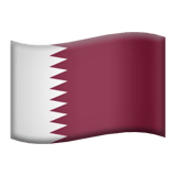 Qatar flag on Apple devices