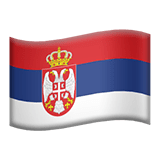 Serbia flag on Apple devices