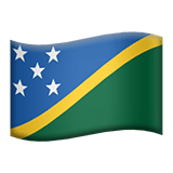 Solomon Islands flag on Apple devices