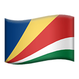 Seychelles flag on Apple devices