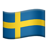 Sweden flag on Apple devices