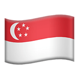 Singapore flag on Apple devices