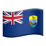 Saint Helena flag on Apple devices