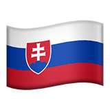 Slovakia flag on Apple devices