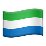 Sierra Leone flag on Apple devices