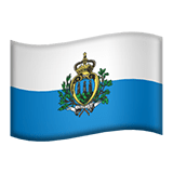 San Marino flag on Apple devices