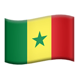 Senegal flag on Apple devices