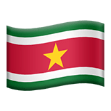 Suriname flag on Apple devices