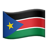 South Sudan flag on Apple devices