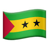 Sao Tome and Principe flag on Apple devices