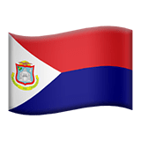 Sint Maarten flag on Apple devices