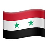 Syria flag on Apple devices