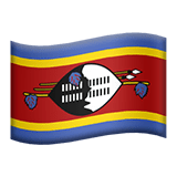 Eswatini flag on Apple devices