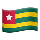 Togo flag on Apple devices