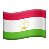 Tajikistan flag on Apple devices