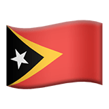 Timor-Leste flag on Apple devices