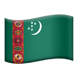 Turkmenistan flag on Apple devices