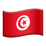 Tunisia flag on Apple devices