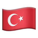 Turkey flag on Apple devices