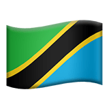 Tanzania flag on Apple devices