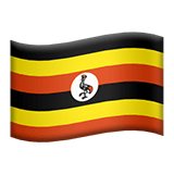 Uganda flag on Apple devices