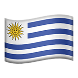 Uruguay flag on Apple devices