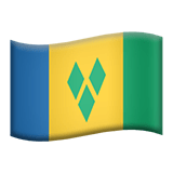 Saint Vincent and the Grenadines flag on Apple devices