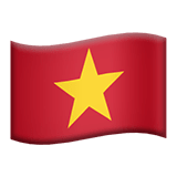 Vietnam flag on Apple devices