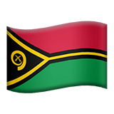 Vanuatu flag on Apple devices