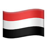 Yemen flag on Apple devices