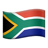 South Africa flag on Apple devices