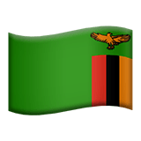 Zambia flag on Apple devices