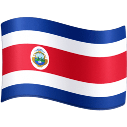 Costa Rica flag on Facebook