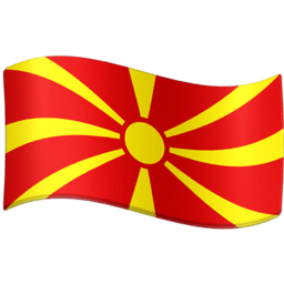 North Macedonia flag on Facebook