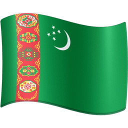 Turkmenistan flag on Facebook