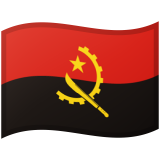 Angola flag on Google/Android devices